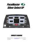 Aerobics Silver Select XP Owner`s manual