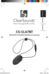 ClearSounds CS-CLA7BT User manual