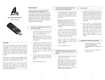 Z-Wave USB Dongle Operating instructions