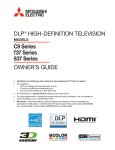 Mitsubishi DLP C9 Series Specifications