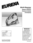 Eureka 370 Series Specifications