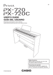 Casio PX720C User`s guide