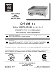 Bakers Pride XMG-48 Operating instructions