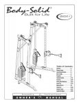 Body Solid GDCC210.1 Owner`s manual