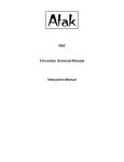 Atak RA3 Instruction manual