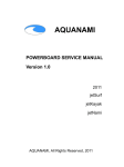 Aquanami jetKayak Service manual