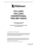 E.F. Johnson Company 751 series Specifications