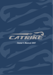 Catrike speed Owner`s manual