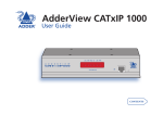 ADDER AdderView CATx EPS-S8 User guide
