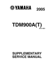 Yamaha TDM900A Service manual