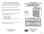 United States Stove Wondercoal 2827 Owner`s manual