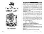 ADJ InnoColor Beam12 User manual