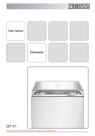 Zanussi ZDT311 User manual