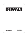 DeWalt DCR020 Technical data