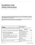 Electrolux Full Size Tumble Action Washer Operating instructions