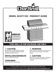 Char-Broil 463271108 Product guide