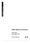 Adat ADX-32A User`s manual