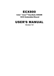 Award ECX800 User`s manual
