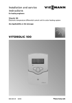 Viessmann VITOSOLIC 100 Operating instructions