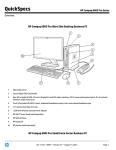HP 6005 - Pro Microtower PC QuickSpecs