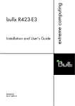 Bull Bullx R423-E3 User`s guide