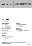 Belkin F5D5131-16 User manual