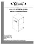 Cornelius CH1500-CH7500 Installation manual