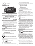 Schumacher PS-1562A Owner`s manual