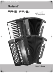 Roland FR-2b Owner`s manual