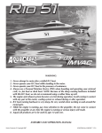 AquaCraft RIO EP Specifications
