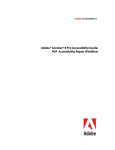 Adobe® Acrobat® 9 Pro Accessibility Guide: PDF Accessibility