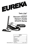 Eureka 970-975 Series Specifications