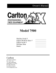 Carlton 7500 Specifications