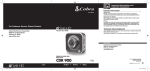 Cobra CDR 900 User manual