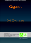 Siemens Gigaset DX800A all in one Specifications