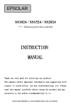 Epsolar SS1024R Instruction manual