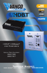 Vanco HDBaseT Lite Specifications
