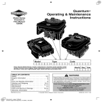 Briggs & Stratton 120000 Operating instructions