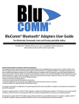 Blu-Comm BluComm-OTH User guide