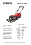 Mountfield SP536ES Specifications
