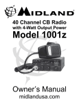 Midland 1001z Owner`s manual