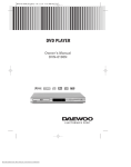 Daewoo DVN-8100N Owner`s manual