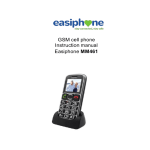 Easiphone MM461 Instruction manual