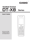 Casio DT-X8 Series User`s guide