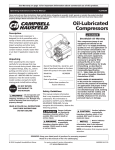 Campbell Hausfeld IN620501AV Operating instructions