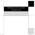 Meridian G98DH Installation guide