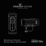 ENERGY SISTEM MUSIC BOX ENERGY Bike User manual
