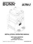 Bunn ULTRA-2 Service manual
