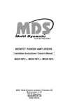 MDS MDS GP2 Owner`s manual