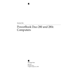 Apple PowerBook Duo 280 Specifications